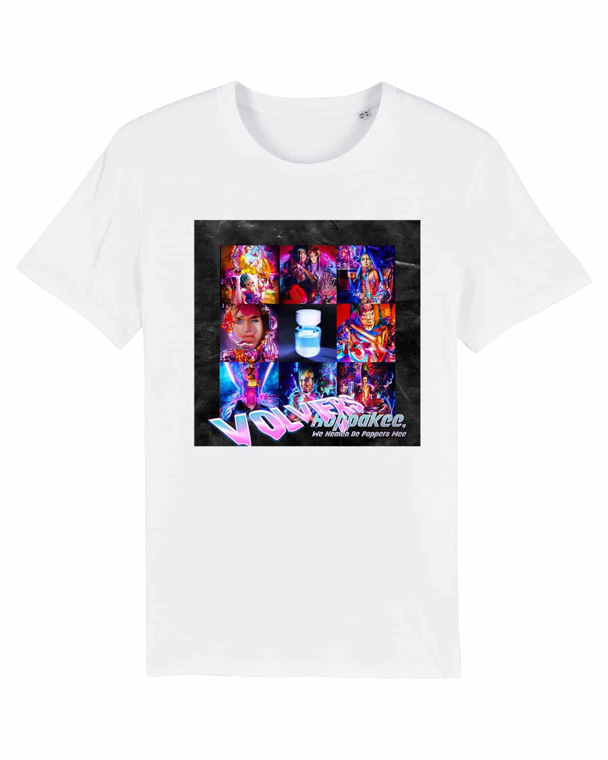 We nemen de poppers mee Wit Volviers T-Shirt
