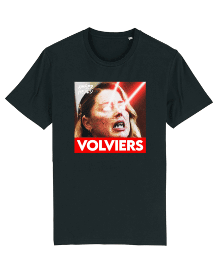 amber heard Zwart Volviers T-Shirt