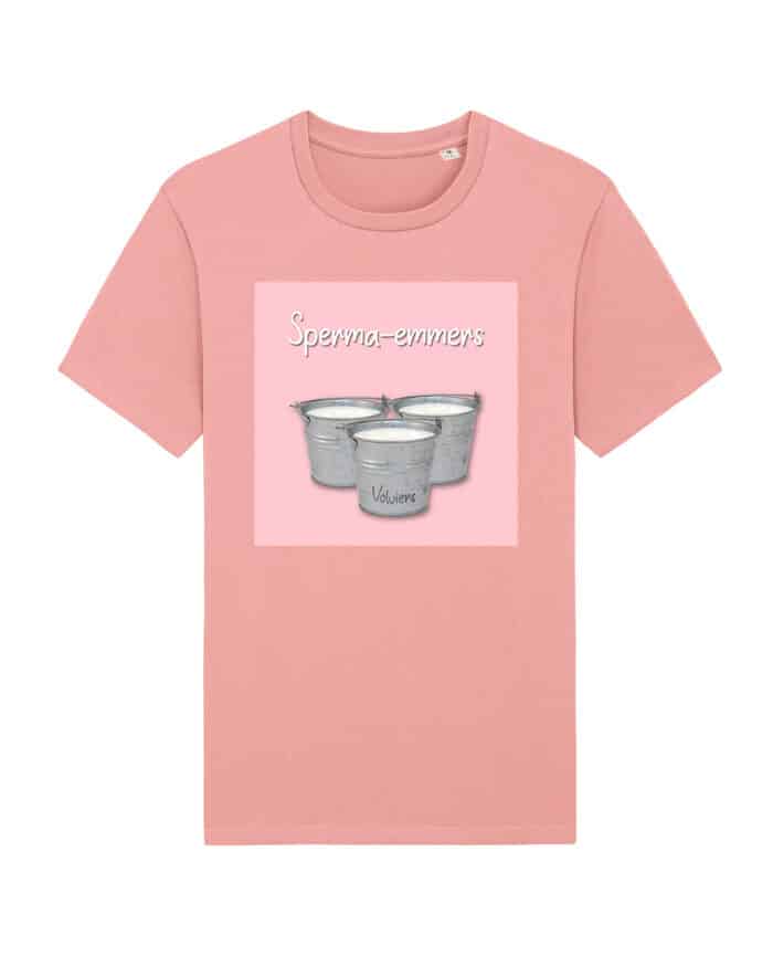 volviers sp*rma emmers roze t-shirt